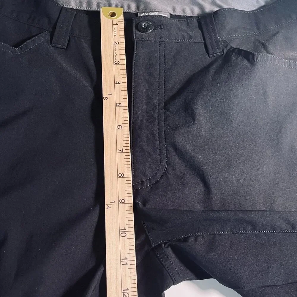 Eddie Bauer Men's Tech Chino Pant Lightweight Water-Resistant Stretch Black 35”
